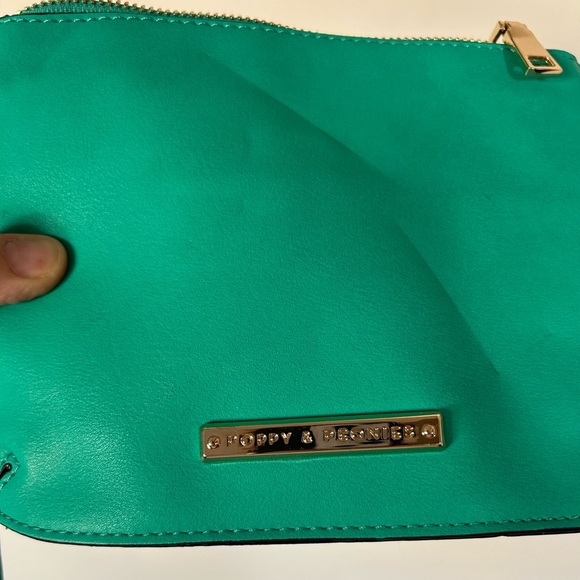 Poppy & Peonies Teal Clutch - Picture 2 of 5